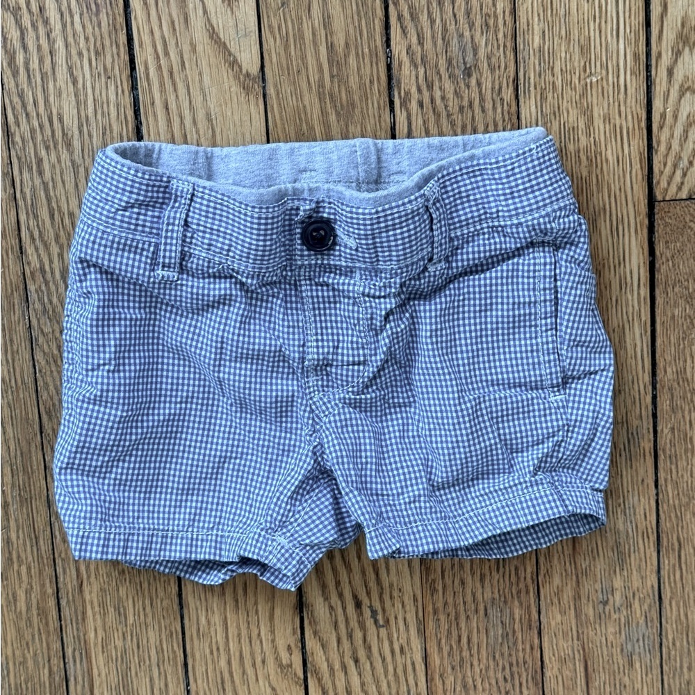 Gap Checkered Shorts - Size 6-12 Months
